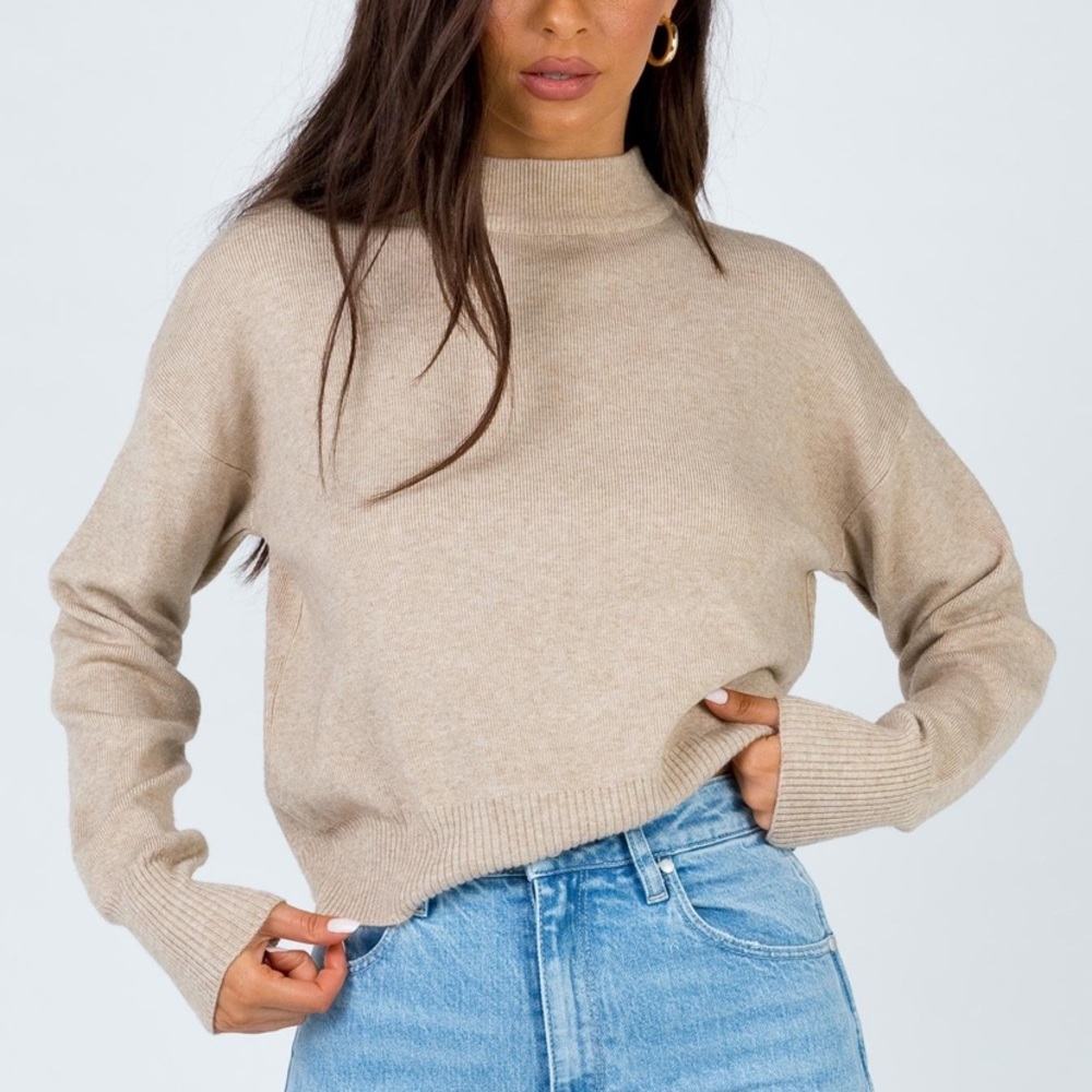 Princess Polly Bamaga Sweater - tan